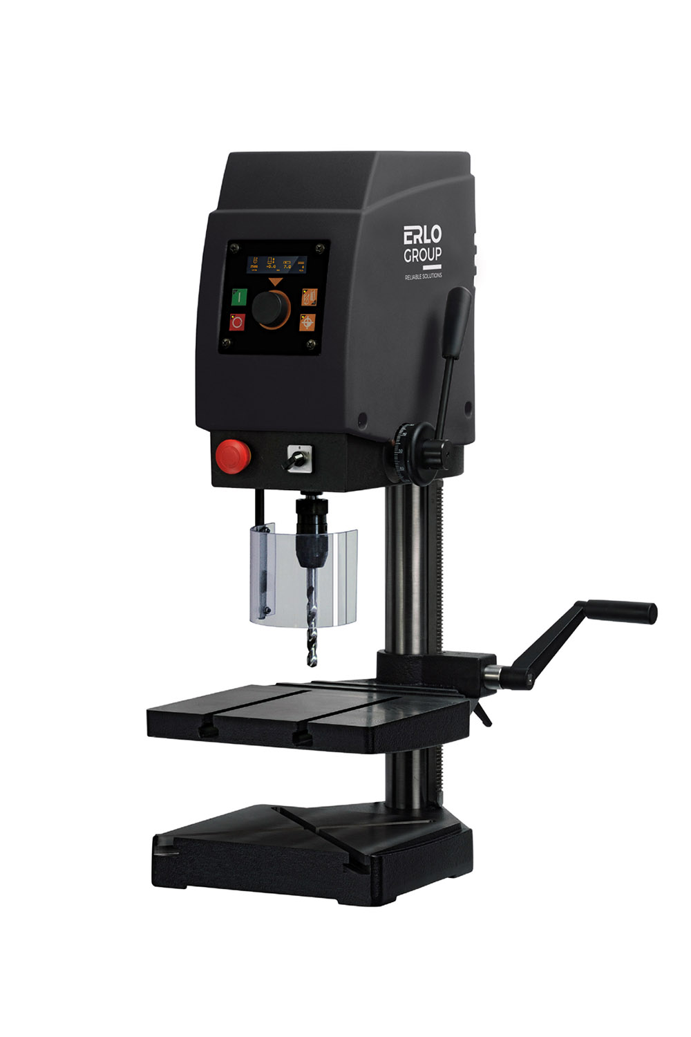 High-performance industrial drilling machine V Series 10-13-15, pulley transmission, with manual feed, drilling capacity from Ø21 mm to Ø18 mm